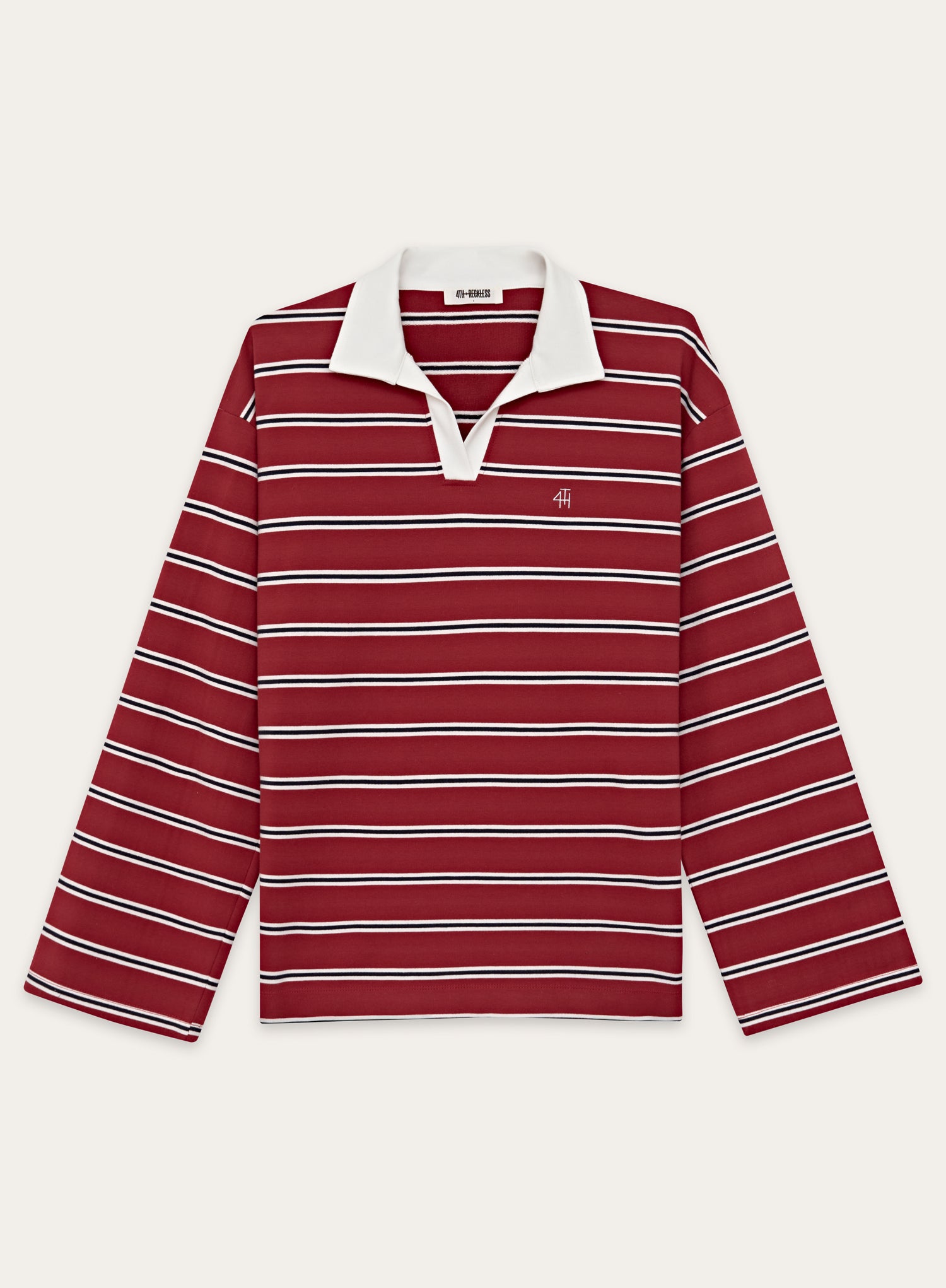 Multi Stripe Oversized Rugby Top
